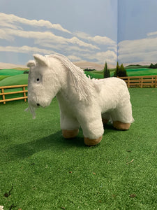 Hvid pony